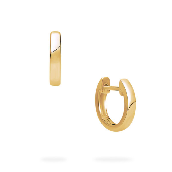 Yellow Gold Huggie Earrings For Babies